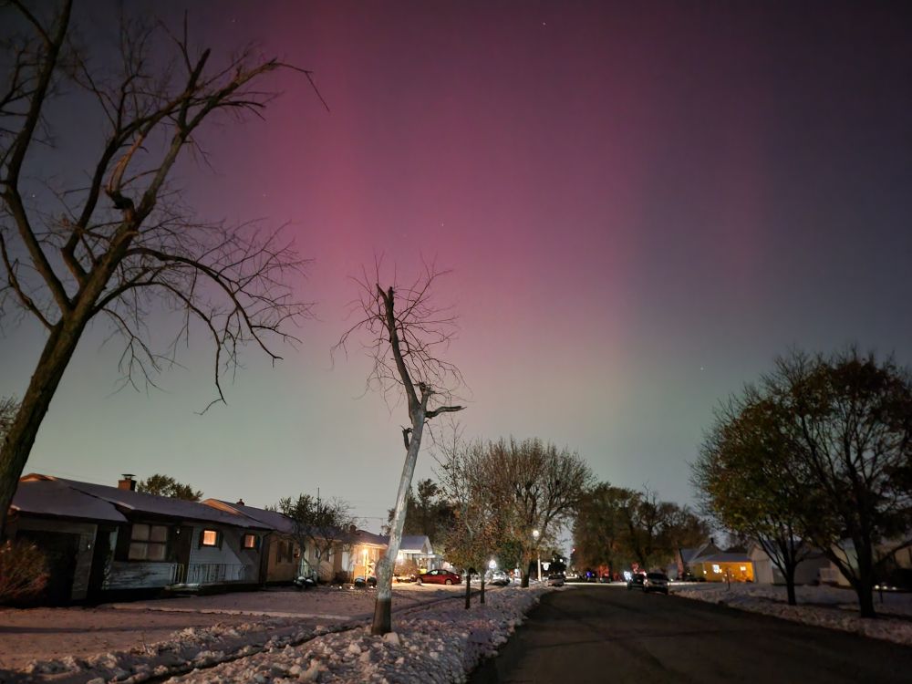 A picture of the Northern Lights as seen from NW Indiana