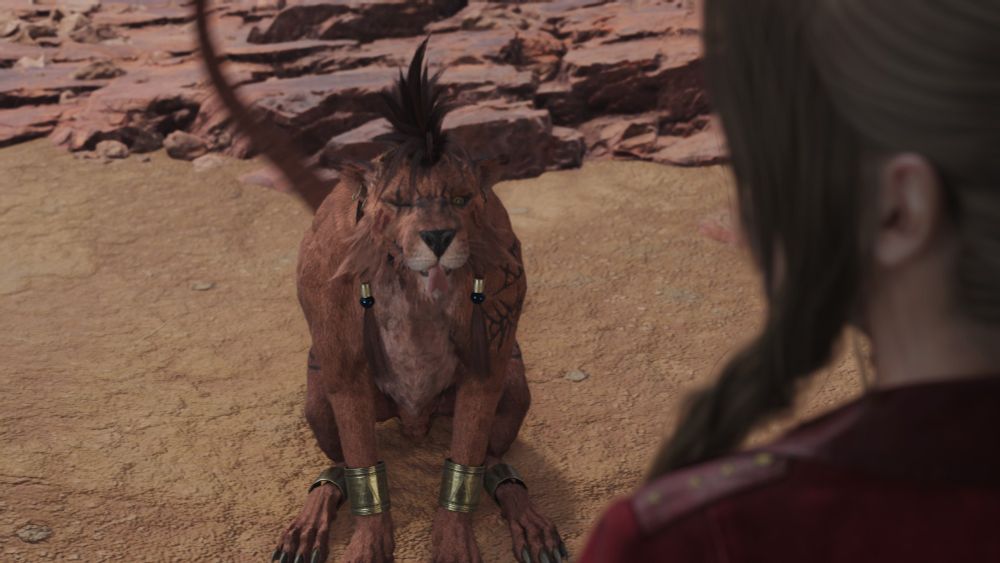 Red XIII doing a mlem