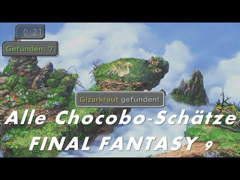 Alle Chocobo-Schätze, Paradies, Luftgarten und goldener Chocobo | Final Fantasy 9