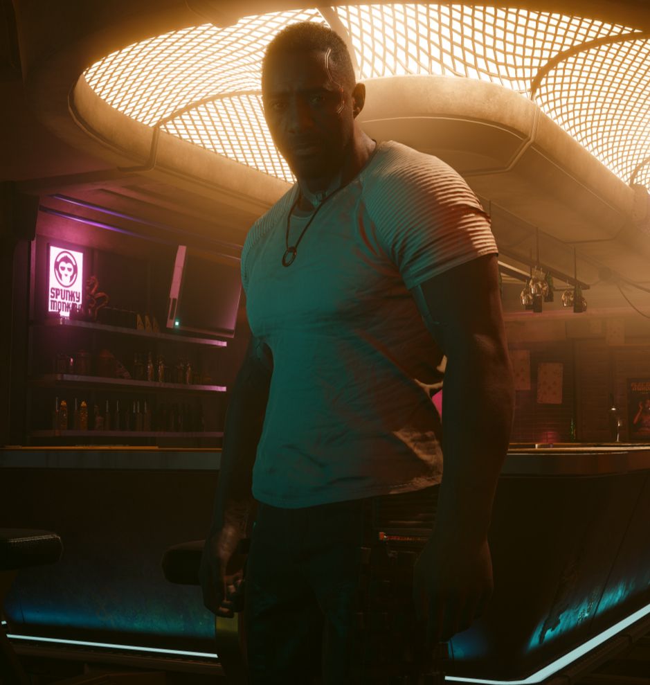 Unlike V he doesn't chuckle