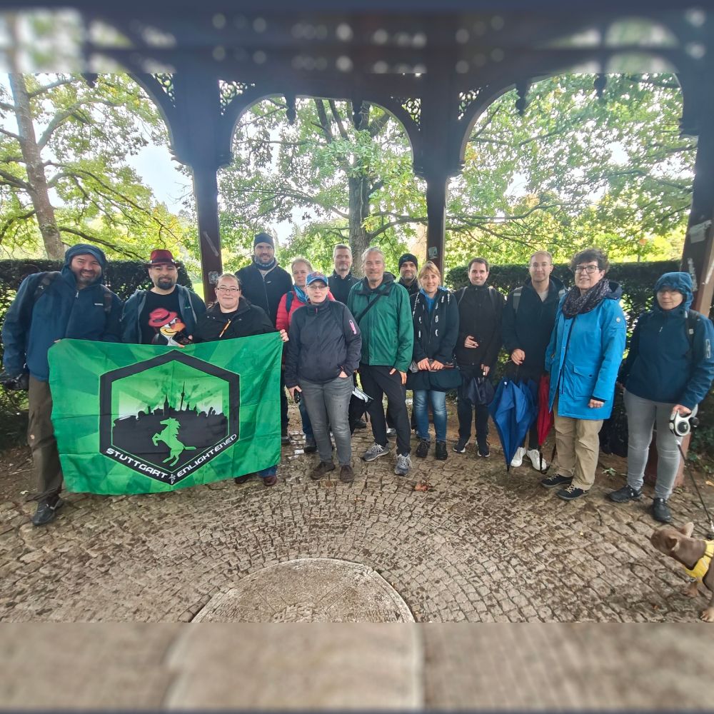 Resistance and Enlightened Agents brave the weather in Sindelfingen near Stuttgart on Ingress First Saturday