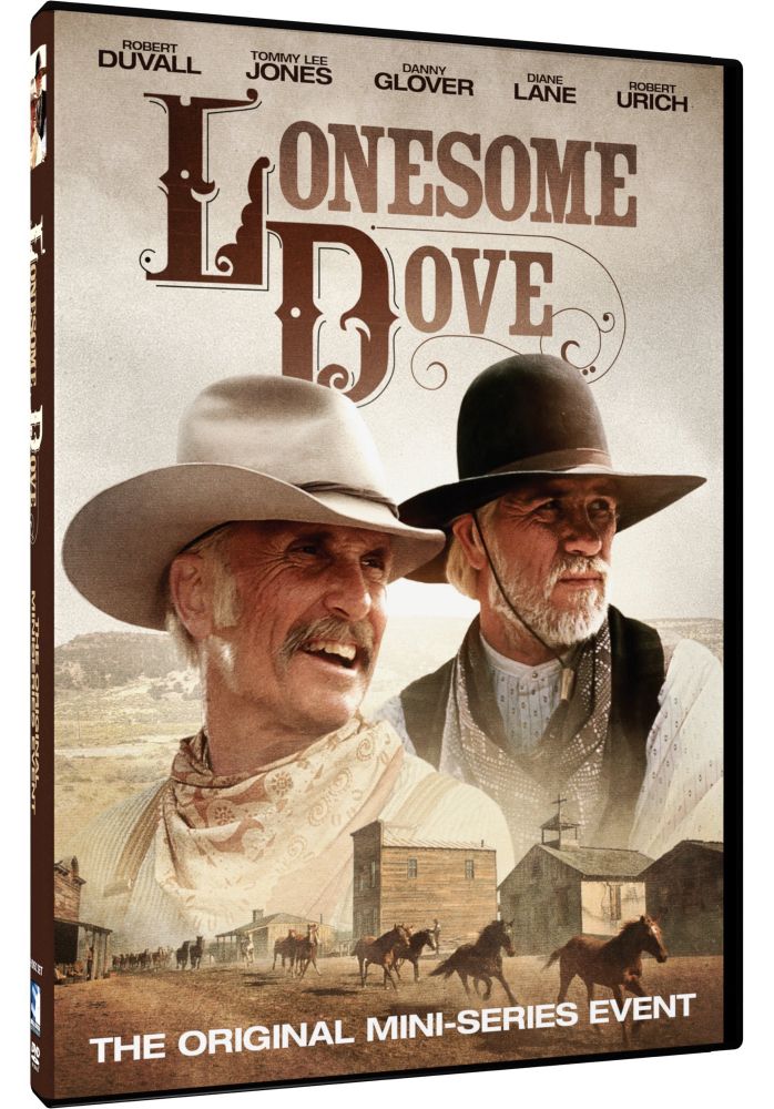 Cover of the Lonesome Dove DV, prominently featuring Robert Duval and Tommy Lee Jones