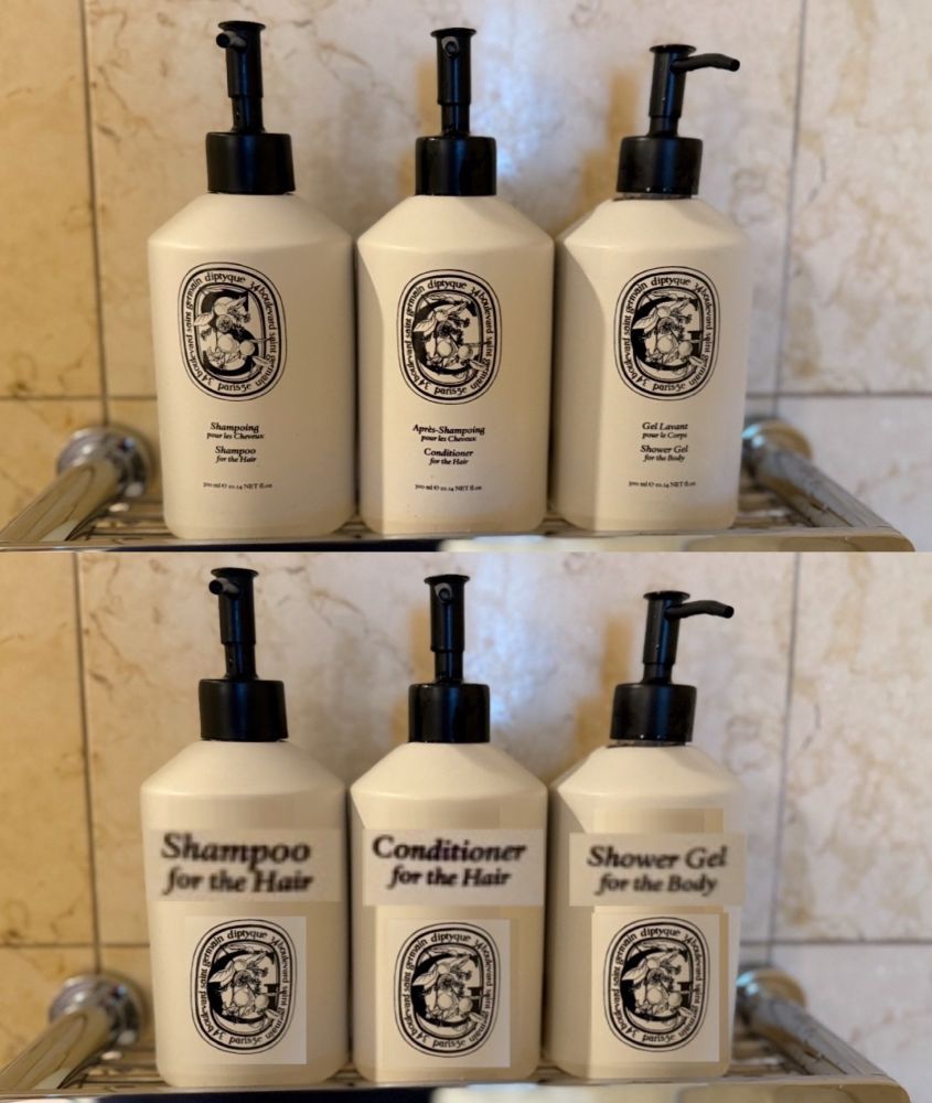 The labels are bigger than the logo