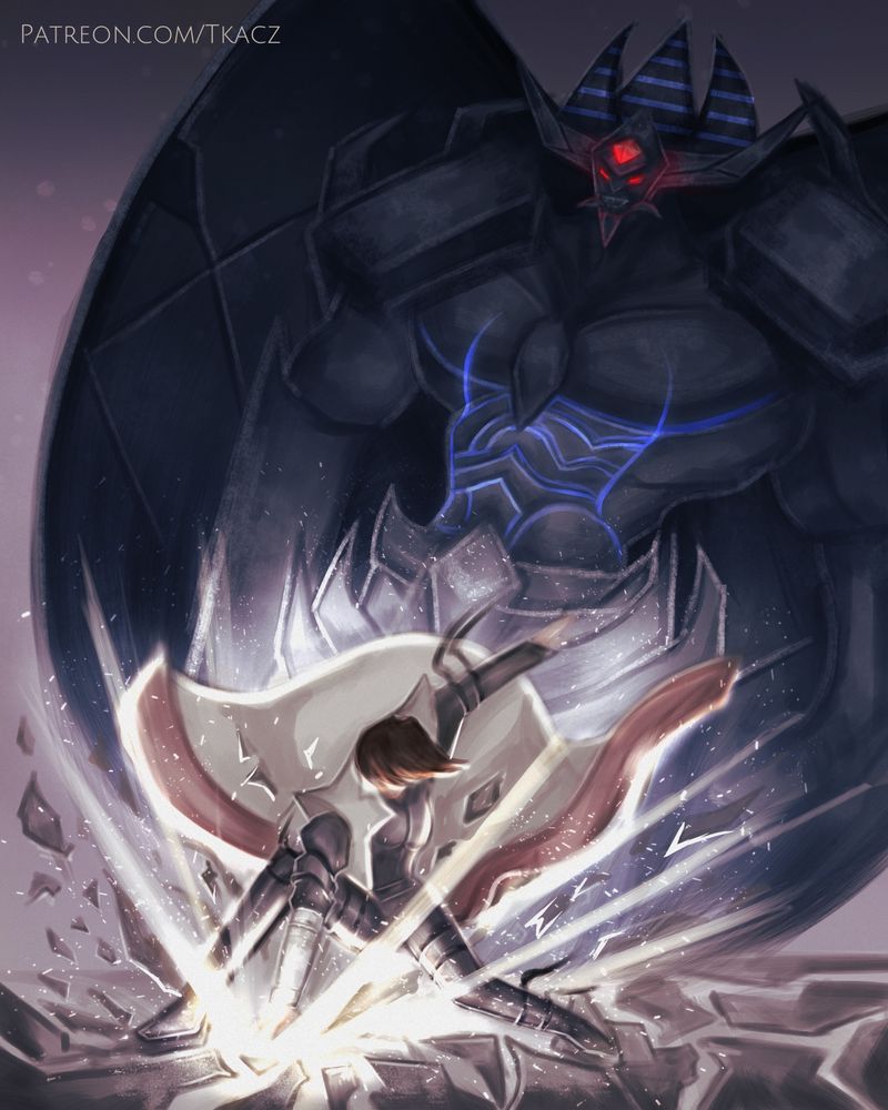 Seto Kaiba summoning Obelisk 