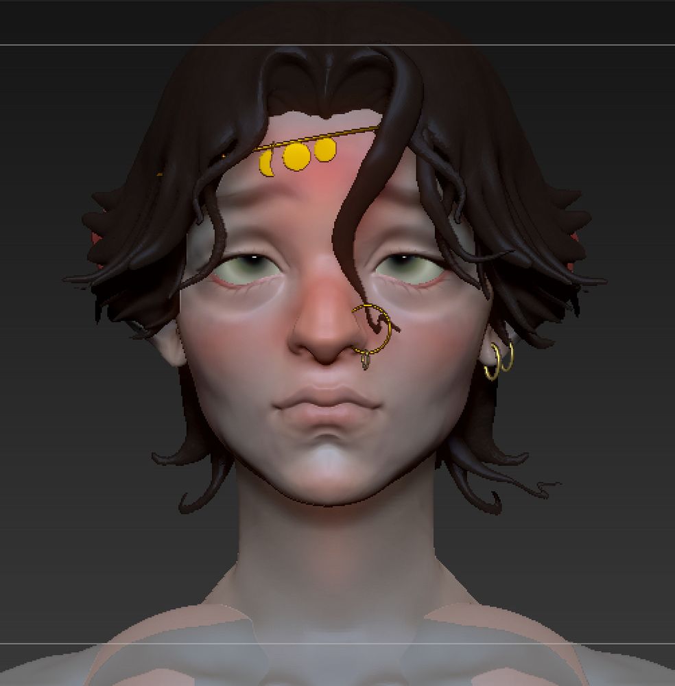 Atlas headshot in front view.