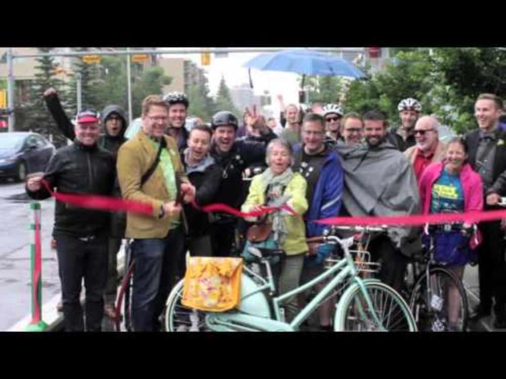 Calgary's Cycle Track Grand Opening