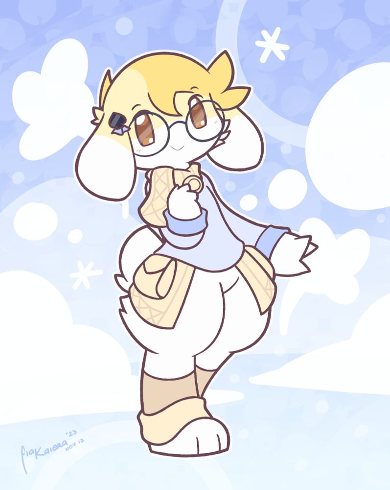 An image of an alternative form of Kaiera where they would be a species called Mimiga from Cave Story for the month of November 2023.