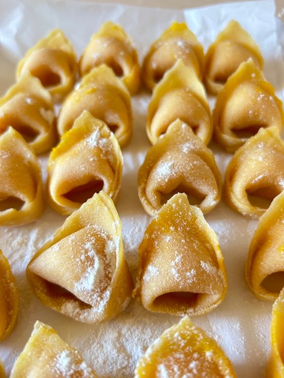 Pumpkin cappellacci (ravioli)