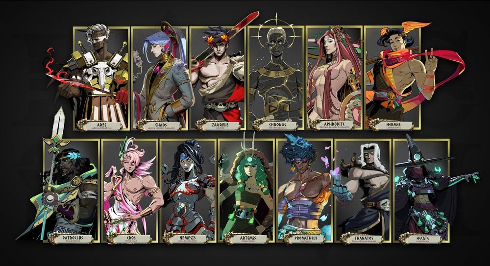 3d render of our Hades Fanart Challenge lineup 