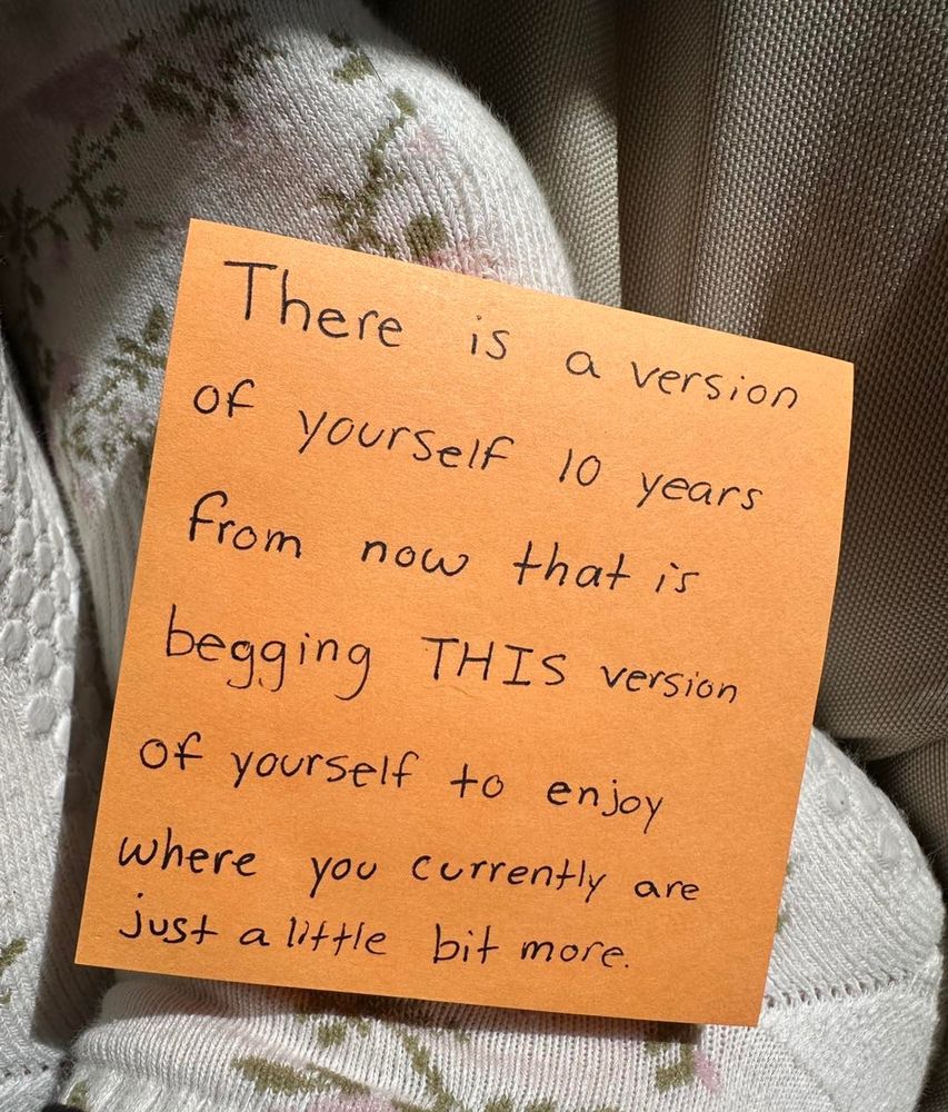 I know how hard this can be right now. I'm not saying close your eyes to the infinite challenges we face. I'm saying this for self-preservation. Don't give up. Don't back down. But don't feel that if joy is in your life you're somehow not doing your part.