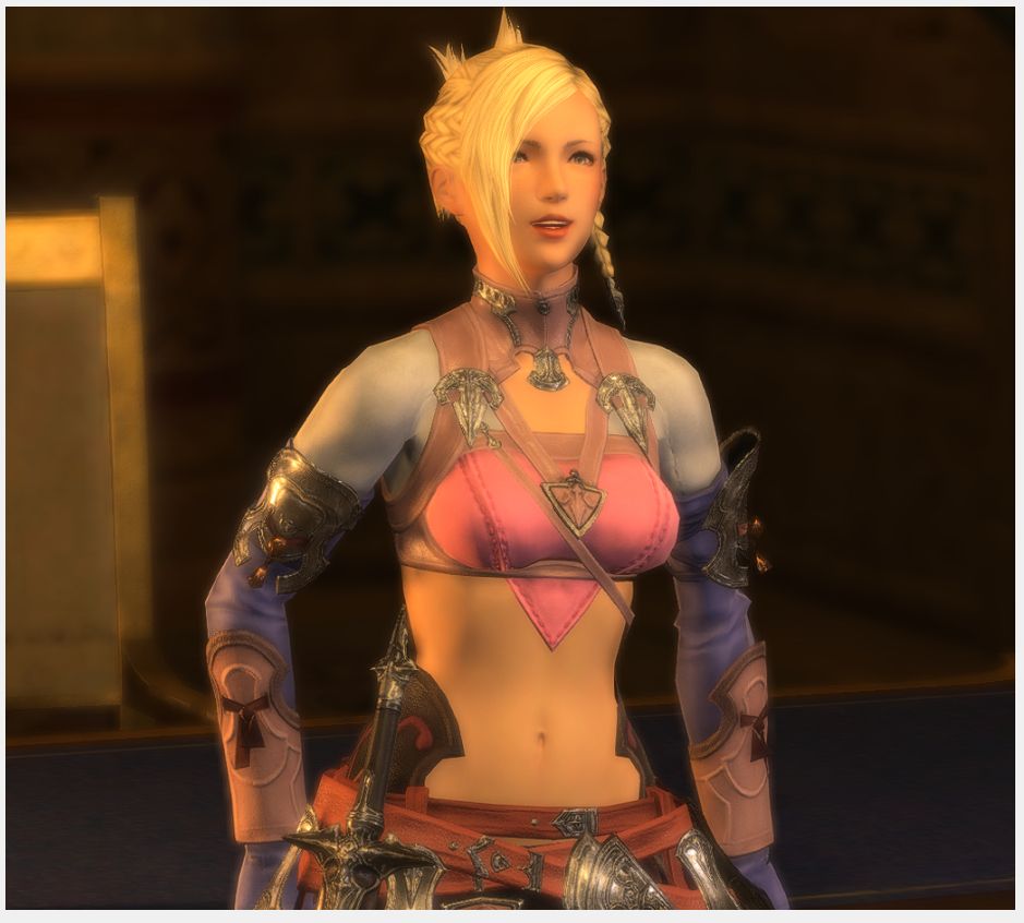 Minfilia moves to the front of her desk and leans back against it with a soft smile. 

Minfilia: Now to tell you of our goal. We aim to keep Eorzea safe. Our main concern though are godlike beings called primals and have been searching for a solution to the threat they pose.