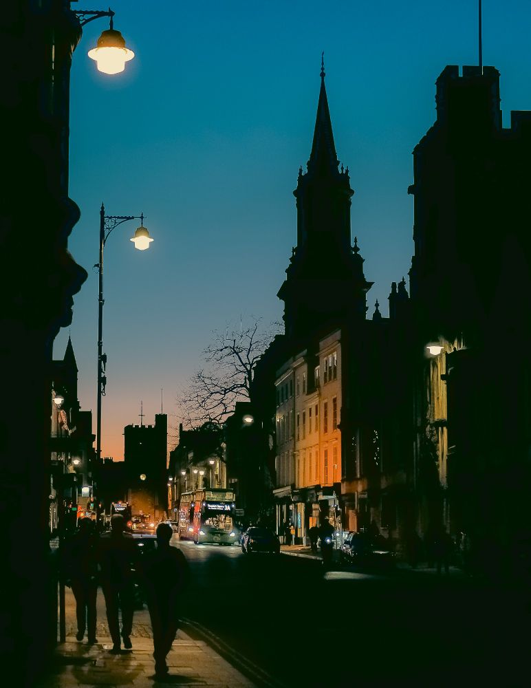 Oxford High Street in the evening light