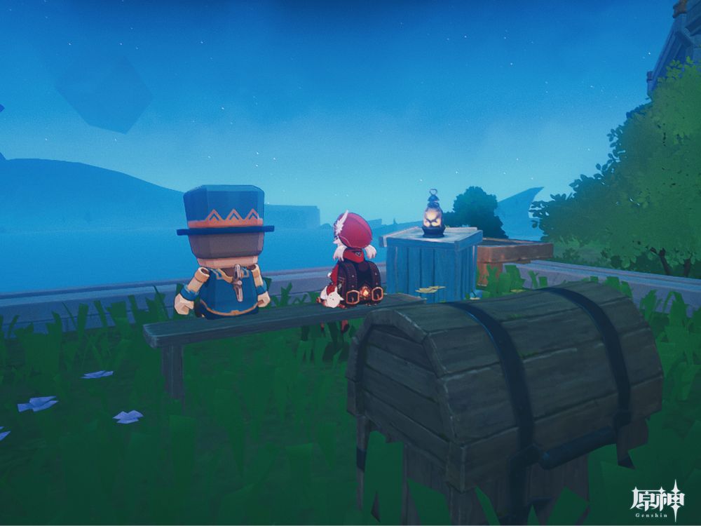 シムランカの景色を眺めるクレーちゃん