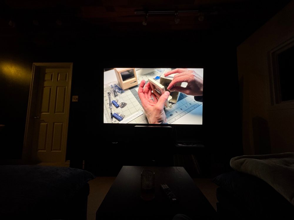 Watching the YouTube channel “This Does Not Compute” on a TV that might not be large enough.