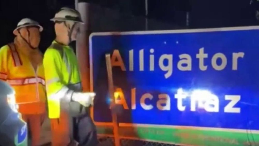 In the overnight hours between Wednesday and Thursday, vans could be seen coming in and out of the (apparently) newly-christened “Alligator Alcatraz,” the migrant detention facility deep in the Evergl...
