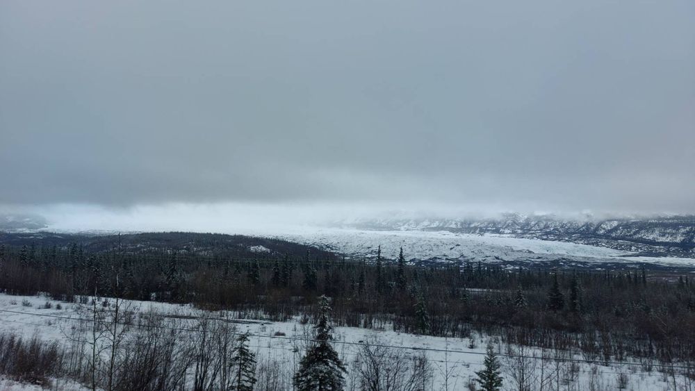 Foto von Gletscher in der Ferne