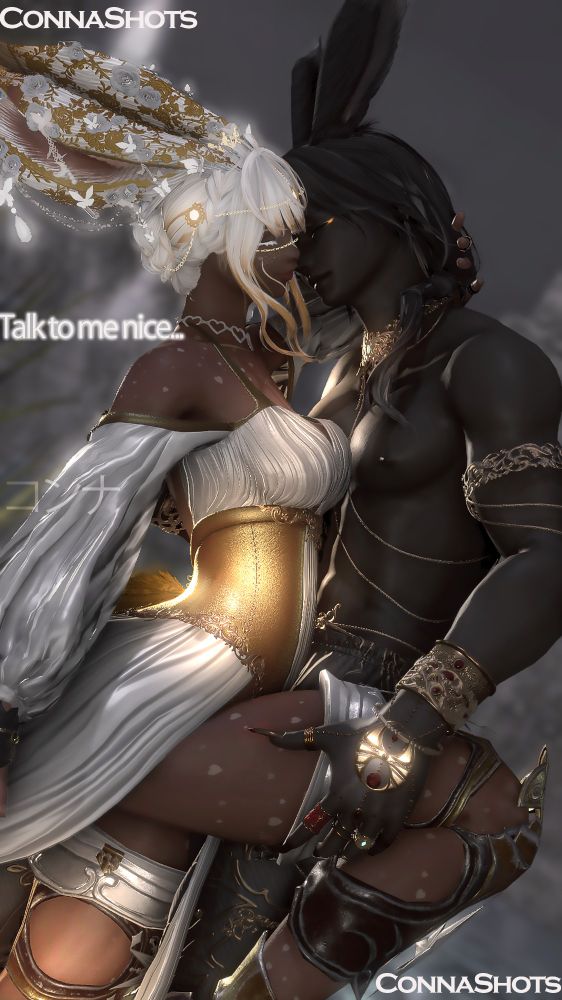 
"Talk to me, nice." 

- coming to a book stores near you.

Conna and #Erenville are in a loving pose that looks to be the cover of a  novel.
