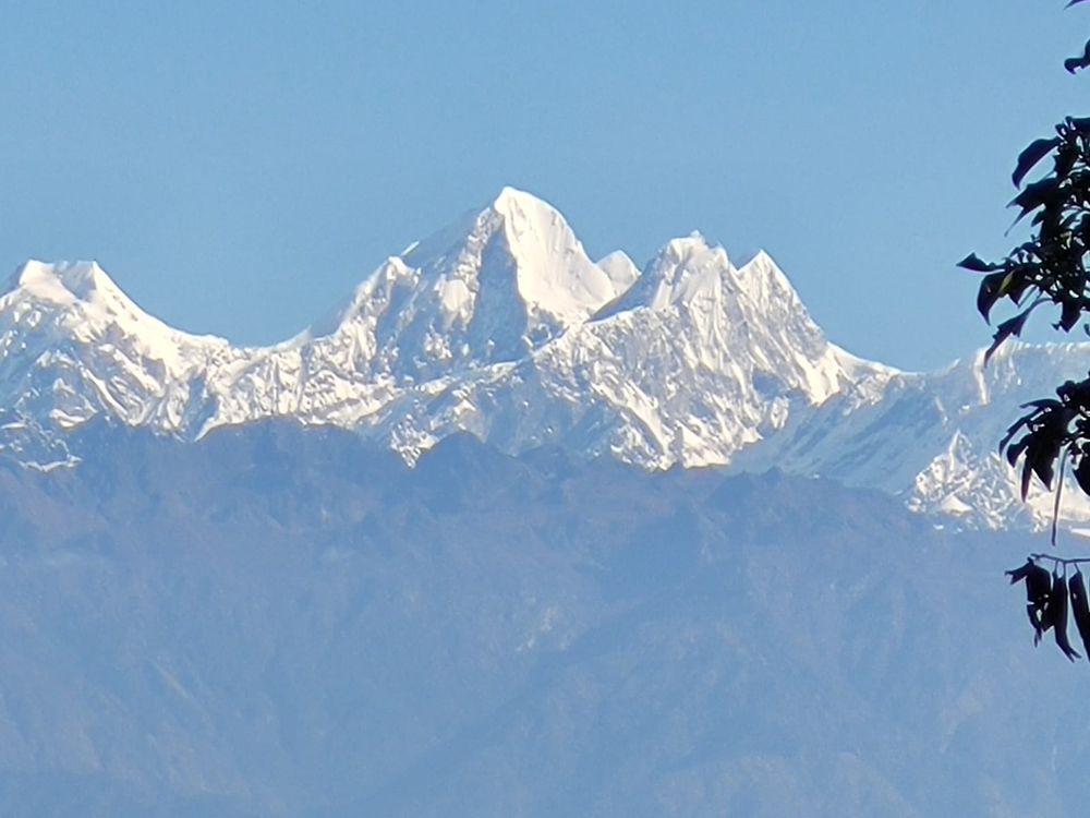 A himal in bright sunshine 
