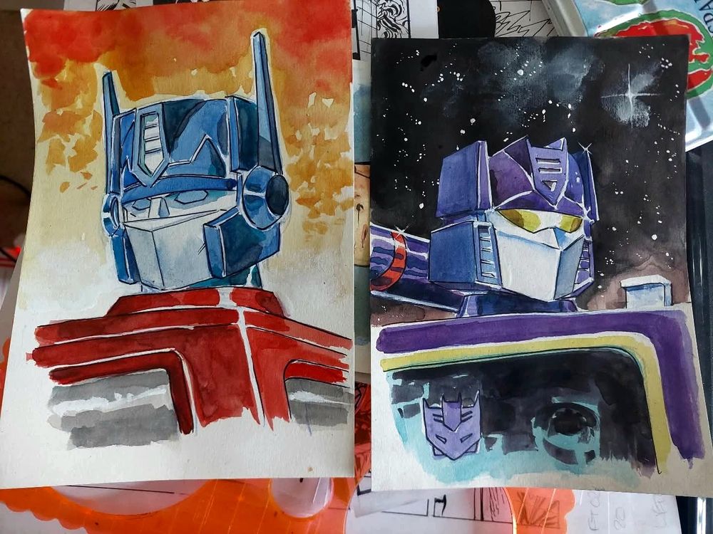 Optimus prime and soundwave by Dan McDaid 