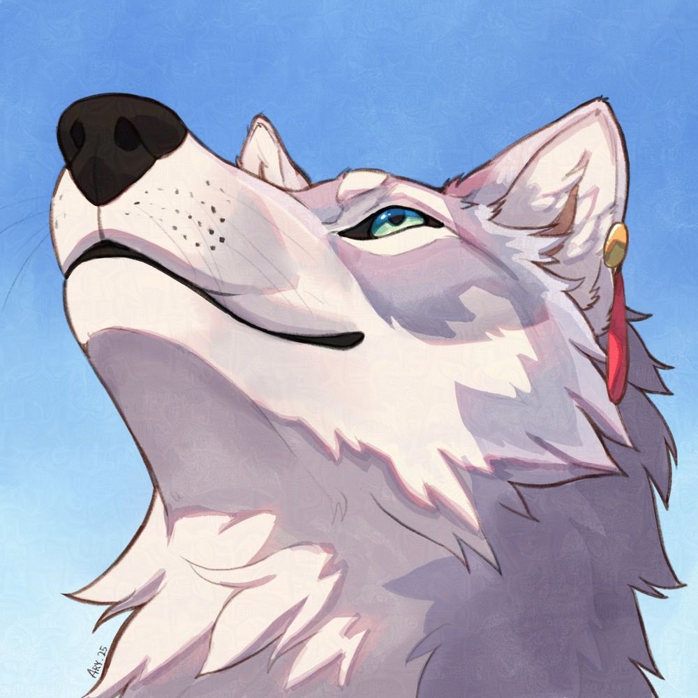 A drawing of the Frieren angle as a wolf