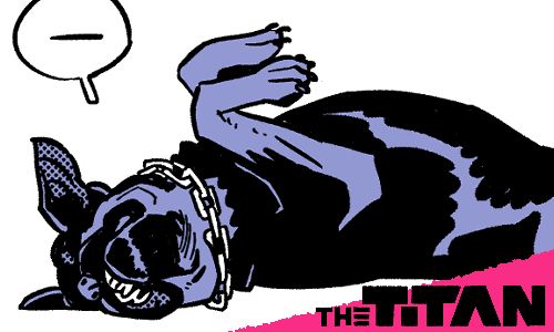 Promo image taken from the update: a rottweiler asleep on its back.