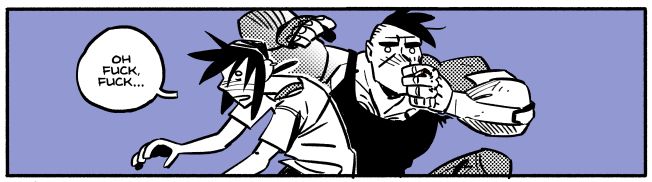 Ren ducks away from Ansel as Ansel sucks down about an inch of his cigarette while Ren says "Oh fuck, fuck..." Both of them look extremely uncomfortable. HEHEHE