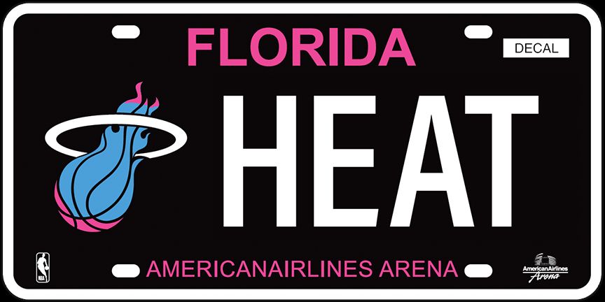 The Miami Heat alternative Florida license plate