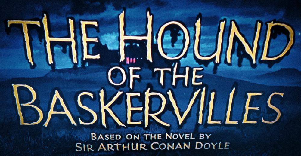 Title design of the 1959 Film "The Hound of the Baskervilles" 