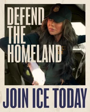 same text as before but now it's got Kristi Noem in police gear getting out of a car.