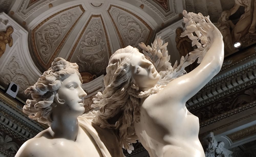 Detail from Bernini's "Apollo and Daphne" in Galleria Borghese in Roma