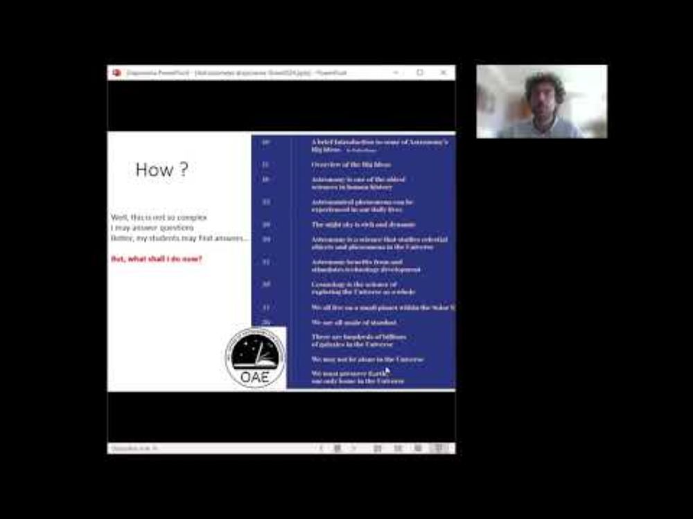 AstroJourneys: Emmanuel Rollinde at the OAE’s 6th Shaw-IAU Workshop