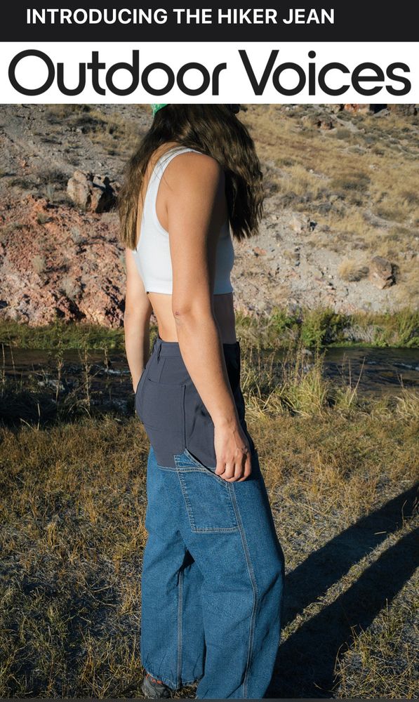 Introducing the hiker Jean, outdoor voices 