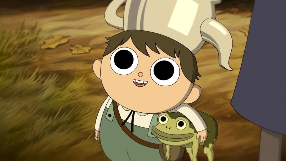 Gregory from Over The Garden Wall holding The Frog 