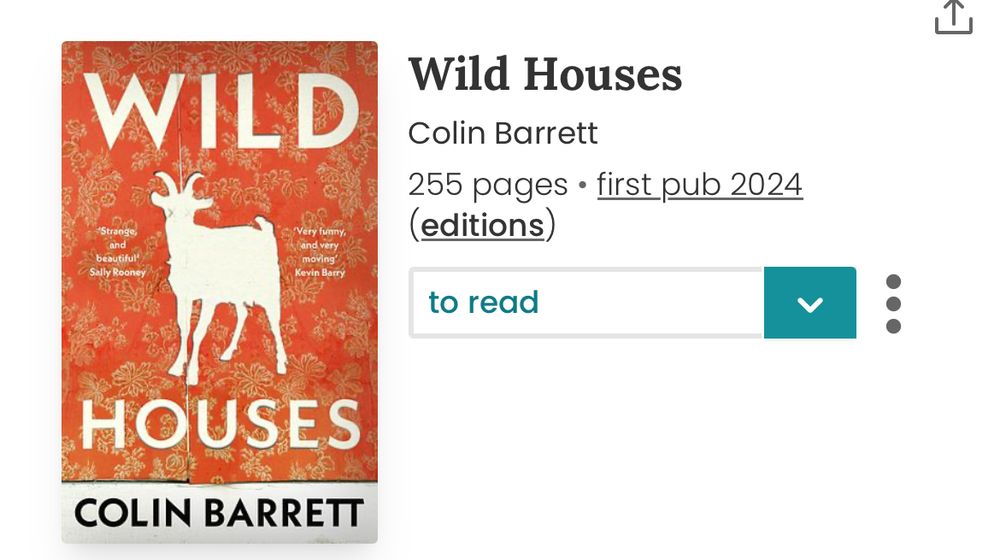 Wild Houses by Colin Barrett
