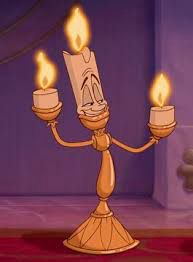 lumiere from beauty and the beast looking especially smug