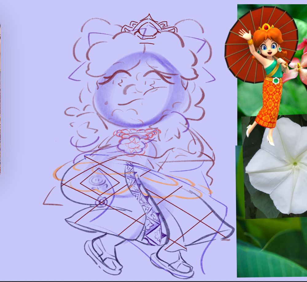 Wip of daisy in chut Thai (based off of her tour outfit lol)
