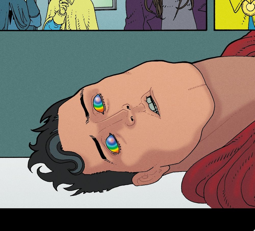 From Superman: the Kryptonite Spectrum #4. DC Comics.
Written by W Maxwell Prince. Art by Martín Morazzo. Colorist Chris O’Halloran. Lettering Good Old Neon. 