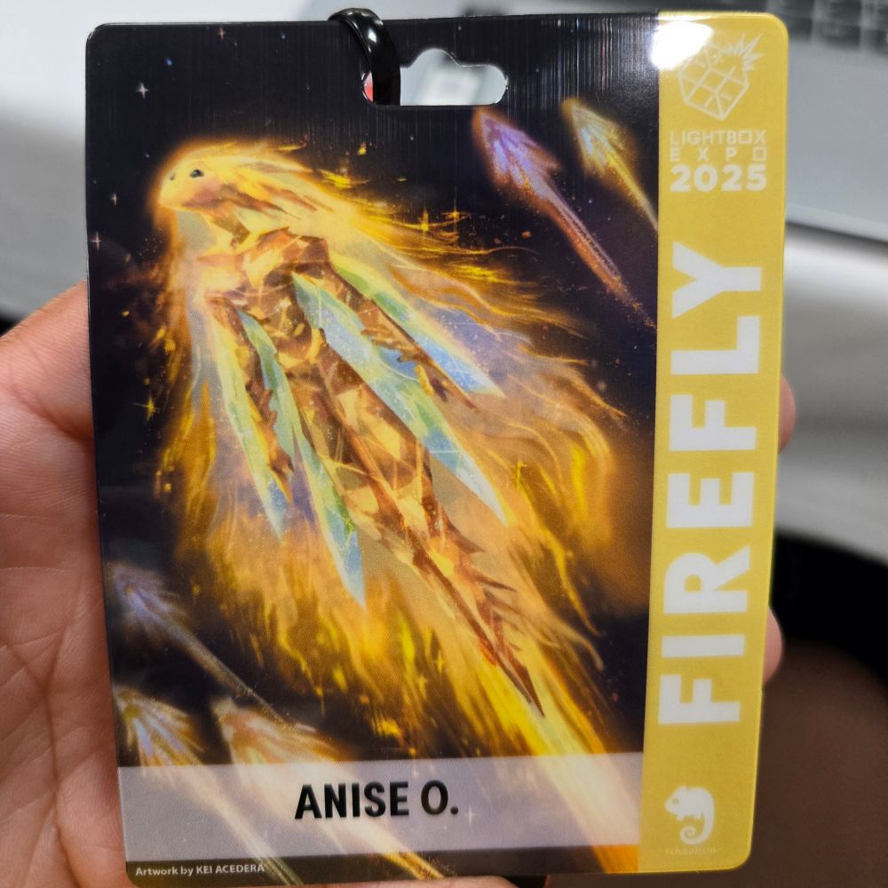 Anise's LightBox Expo 2025 Firefly badge