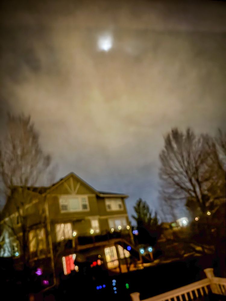 Cloudy Blood Moon