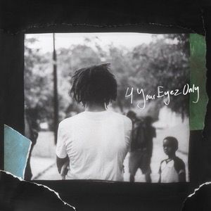 Black-and-white album cover features someone with dreadlocks in a white shirt, seen from behind. A child stands nearby, with a handwritten title.