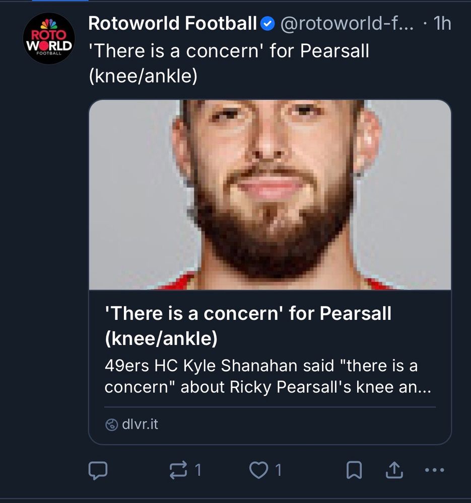 ‘There is a concern’ for Pearsall (knee/ankle)