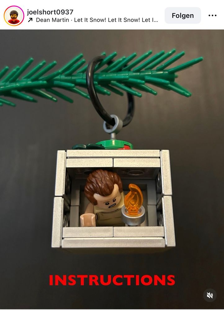 Bruce im Lüftungsschacht mit Feuerzeug, Stirb langsam Film, nachgebaut aus Lego