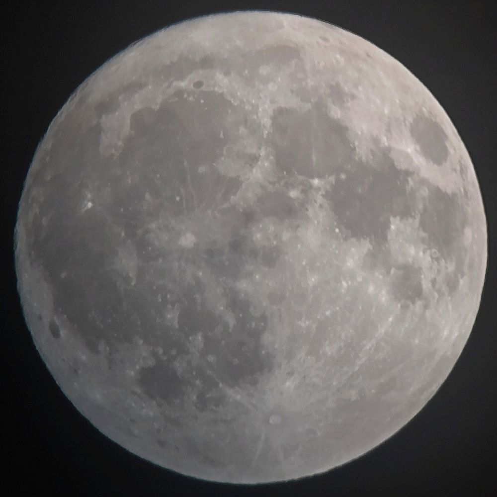 Equipment: 200mm Dobsonian telescope and 25mm lens. Samsung S24 Ultra phone camera. Single image.