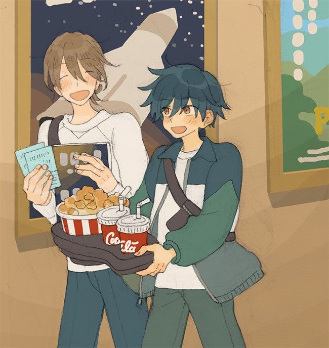 ポップコーンとジュースとパンフ買った！