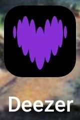 New deezer logo : a purple heart