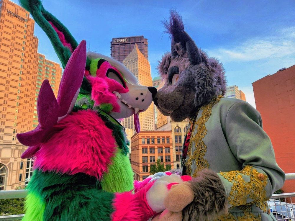 Melon and Bram on the rooftop at AC2025.