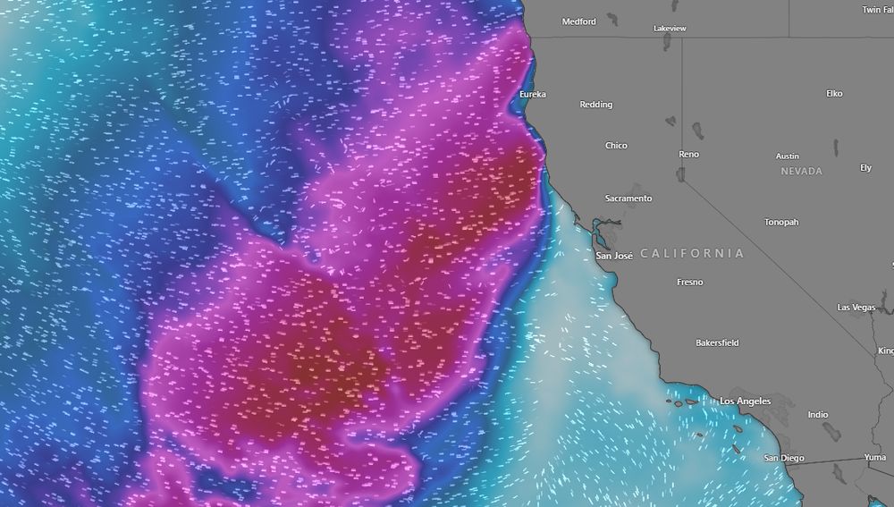 California severe gale warning, 14ft waves, boats ordered to safe harbor