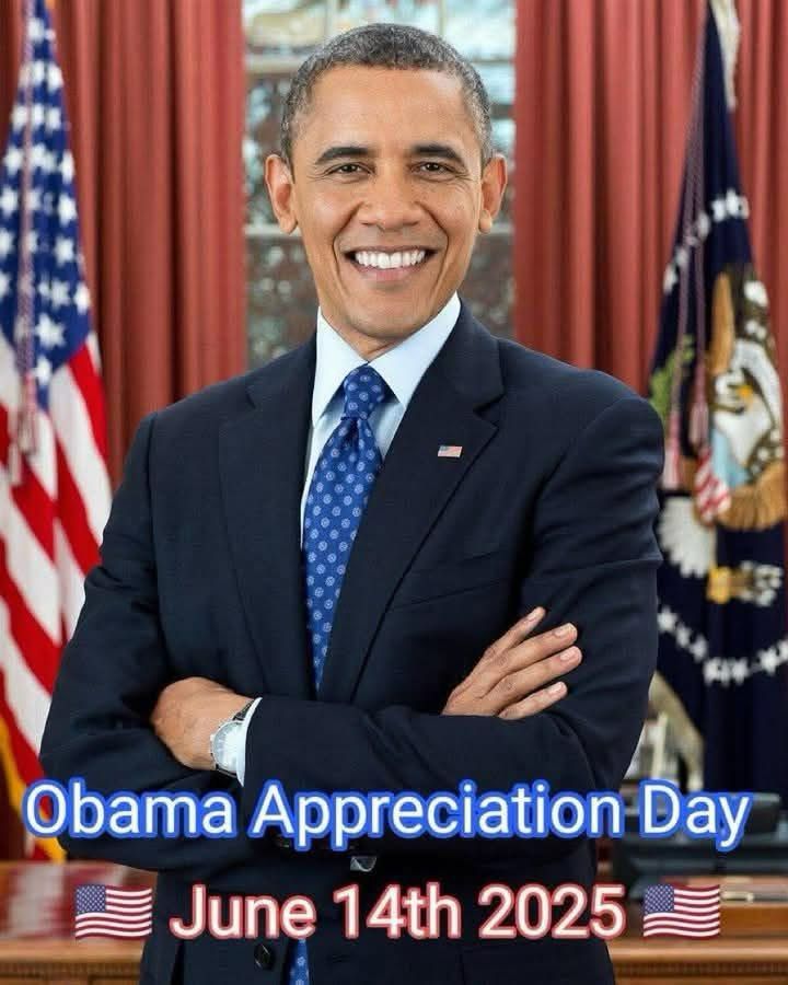 Former President Obama appreciation day is today, June 14th.