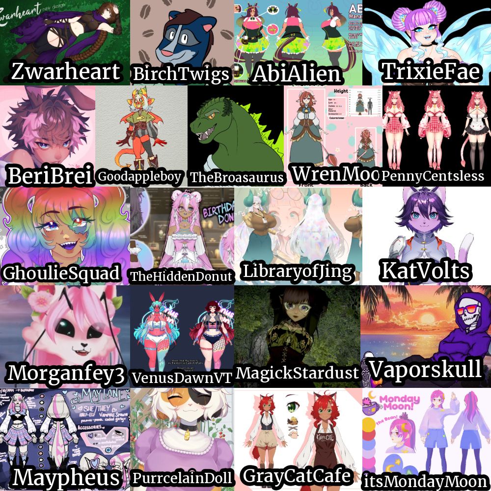 The nominees for Coziest Vibes for the Shitty Small VTuber Awards