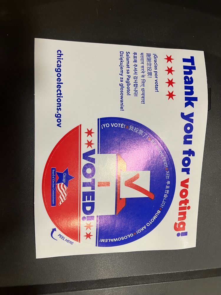 “I Voted” sticker